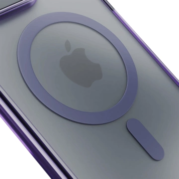 Hülle für Apple iPhone 14 3mk Frosty MagCase Lila