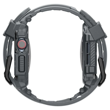 Hülle mit Armband für Apple Watch 10 (46 mm) Dunkelgrau Spigen Rugged Armor Pro