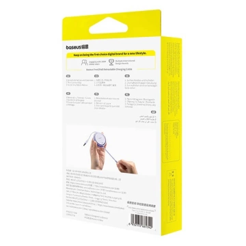 Baseus Free2Pull USB-C-Kabel für iP 20 W 1 m (lila)