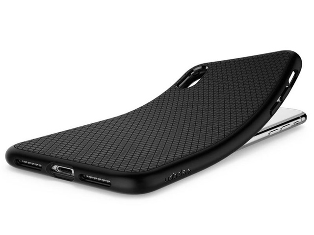 Etui Spigen Liquid Air do Apple iPhone Xr Matte Black +Szkło Alogy