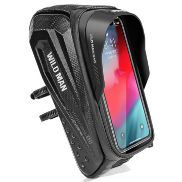 Fahrradtasche Wildman Front Frame Bicycle Bag ES10X Lenkerhalter für Telefon 1,2l Schwarz