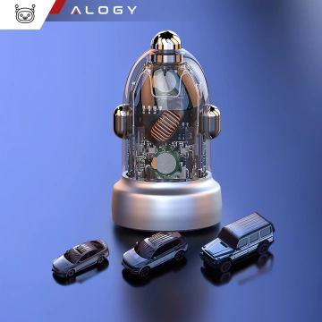 HUB-Splitter Alogy-Adapter für Computer-Laptop mit USB-C auf 3x USB-A 2.0 1x USB-A 3.0 Grau