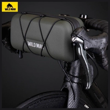 Wildman GD7X Fahrrad-Lenkertasche, schwarz, wasserdicht, 1,5 l