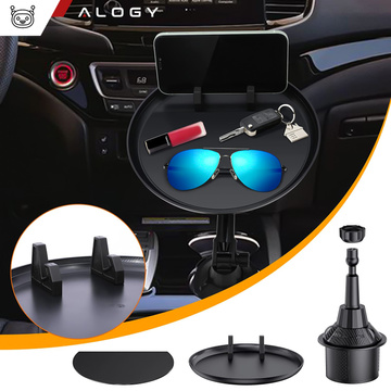 Reise Auto Tisch Tablett Tablett Telefonhalter Auto Essen Alogy Getränkehalter Schwarz