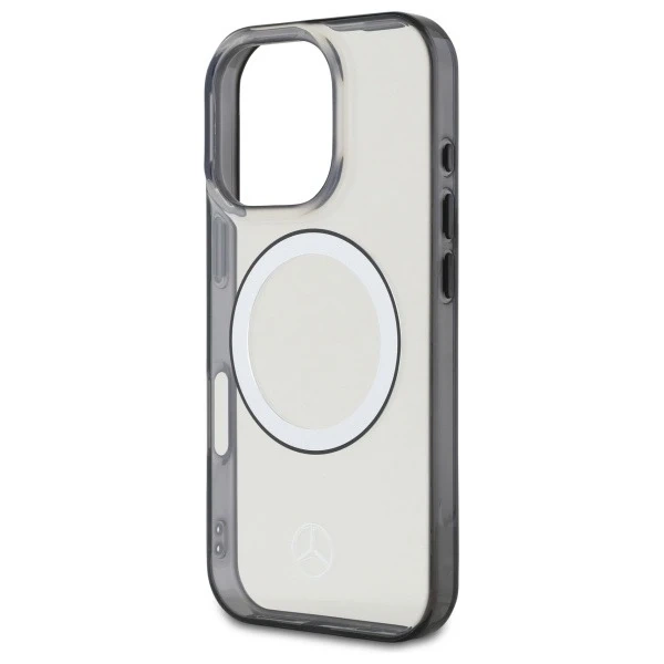Etui Mercedes do iPhone 16 Pro Max 6.9" MagSafe Transparent Hardcase Printed logo
