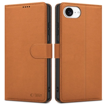 Etui für iPhone 16e Tech-Protect Wallet Sattelbraun