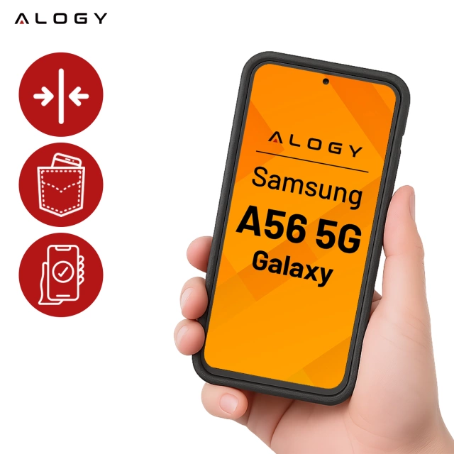 Etui do Samsung Galaxy A56 / A36 5G 2025 Pancerna Obudowa Ochronna na Telefon Wzmocniona Alogy HeavyDuty™️ Case Czarne