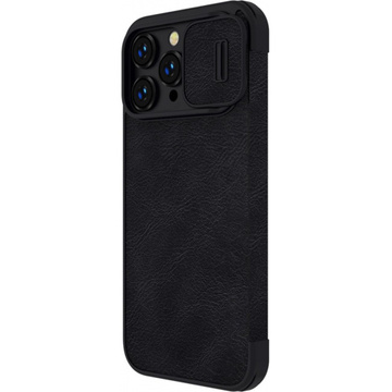 Etui skórzane Nillkin Qin Pro Leather Case do iPhone 14 Pro Max (czarne)