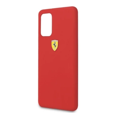 Etui na telefon Ferrari Hardcase do Samsung Galaxy S20 Plus czerwony/red Silicone