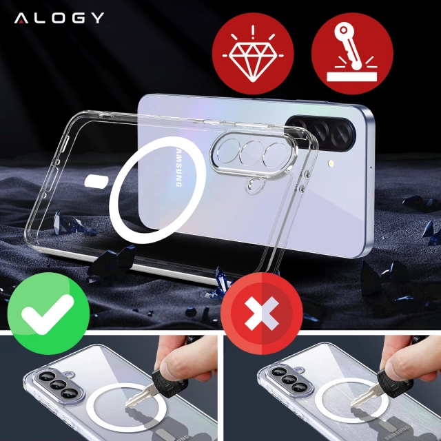 Etui do Samsung Galaxy A36 5G obudowa ochronna na telefon Alogy HybridShield™️ Case Przezroczyste