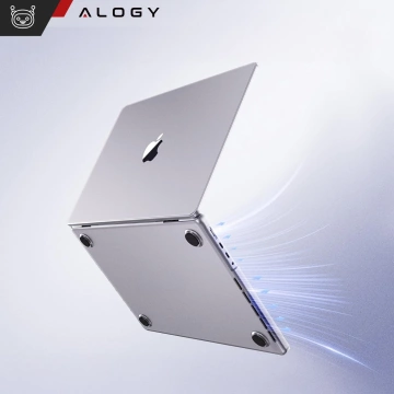 Schutzhülle für Apple MacBook Pro 16 - M1/M2/M3/M4 2021-2024 2025 Alogy AirGuard™ Flexible Hülle Matt Transparent Weiß