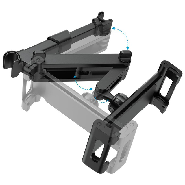 Uchwyt samochodowy Stretchable Headrest Car Mount na zagłówek do telefonu/ tabletu Black