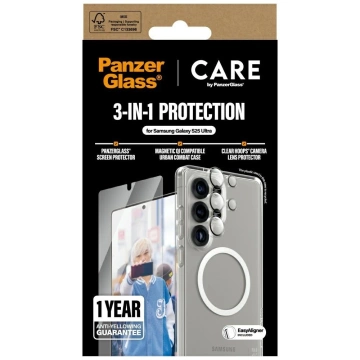 CARE Flagship 3in1 Kit für Samsung Galaxy S25 Ultra Hülle Glashalter