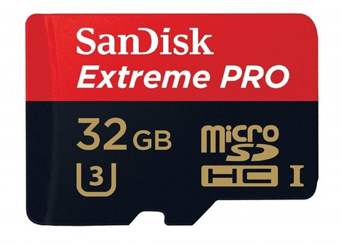 SanDisk Extreme Pro microSDHC 32 GB 100/90 MB/s Speicherkarte A1 C10 V30 (SDSQXCG-032G-GN6MA)