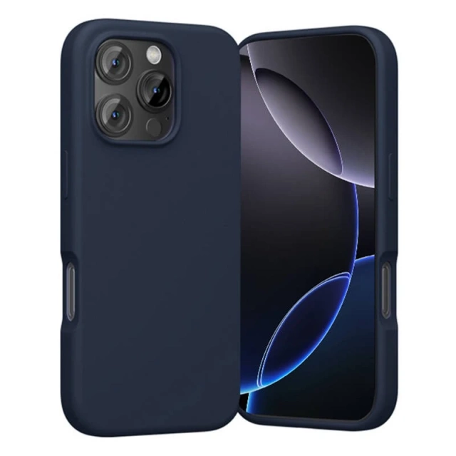 iPhone 16 Pro Max Vention MagSafe Silikonhülle, Blau, Marineblau
