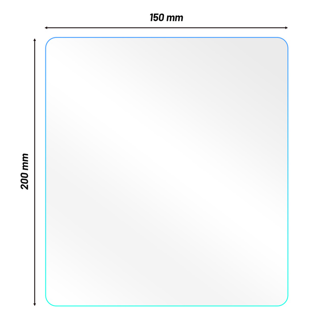 2x Folia hydrofobowa Nano naklejka na szybę lusterko lustro deszcz wodoodporna do auta samochodu łazienki 15x20cm