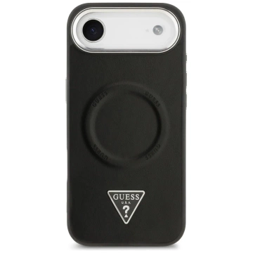 Etui Guess Triangle Logo MagSafe na iPhone 17 Air - Czarne