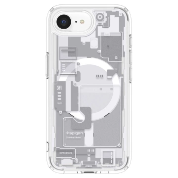 Etui Spigen Ultra Hybrid Mag MagSafe für iPhone 16E Zero One Weiß