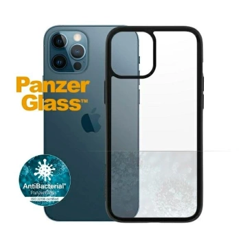 Etui PanzerGlass ClearCase für iPhone 12 Pro Max 6,7" Antibacterial czarny/black