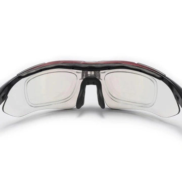Rockbros 10001 polarisierende Fahrradbrille – Schwarz und Rot