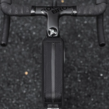 Rockbros 0.9l wasserdichte Fahrradtasche für Rahmen-Oberrohr - Schwarz
