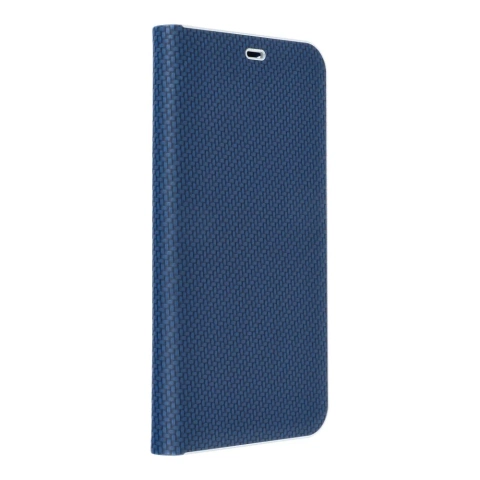 Etui kabura LUNA Book Carbon do Apple iPhone 15 Pro Max niebieski