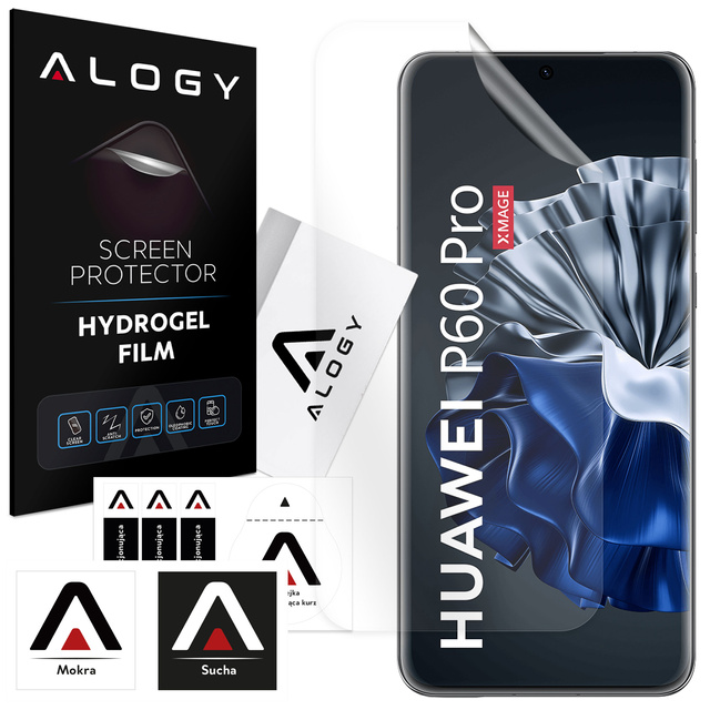 Hydrogel-Folie für Huawei P60/P60 Pro Handy-Displayschutz Alogy Hydrogel-Folie