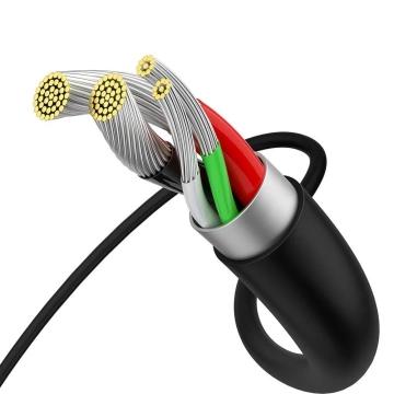 Baseus Superior Kabel USB - Micro USB zum Schnellladen 2A 1m schwarz (CAMYS-01)
