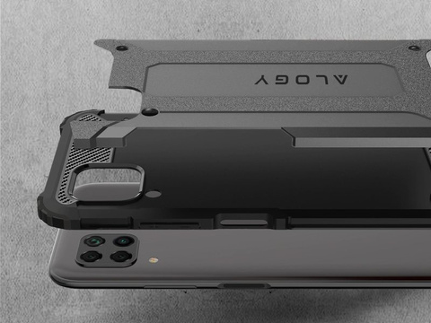 Alogy Hard Armor Hülle für Huawei P40 Lite / Nova 6 SE grau