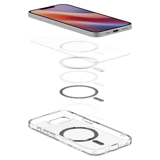 Etui für iPhone 16e Spigen Ultra Hybrid Mag MagSafe Carbon Fiber