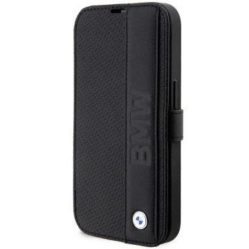 Etui BMW BMBKP14L22RDPK für Apple iPhone 14 Pro 6,1" Bücherregal Leder Strukturiert