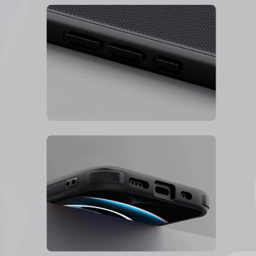 iPhone 16e Hülle Nillkin Frosted Shield Pro MagSafe Schwarz