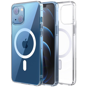 MagSafe Alogy Ultra Slim Mag Case für Qi-Ladegeräte für iPhone 13 Mini Transparent