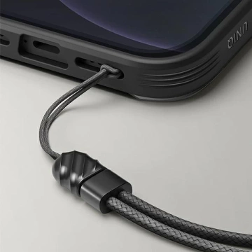 UNIQ-Hülle Transforma iPhone 13 Pro / 13 6.1 "schwarz / ebenholzschwarz MagSafe