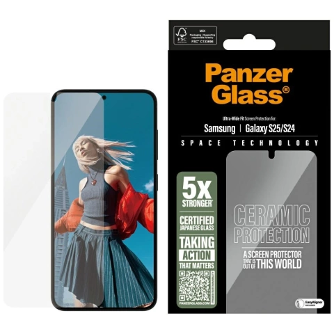 Szkło ceramiczne do Samsung Galaxy S25 Ultra PanzerGlass Ceramic Screen Protector