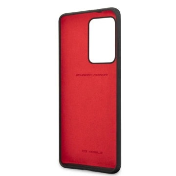 Ferrari Hardcase für Samsung Galaxy S20 Ultra schwarz/schwarzes Silikon