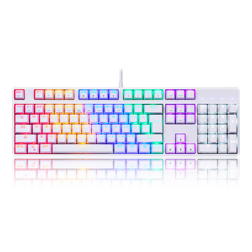 Motospeed CK107 RGB mechanische Tastatur (weiß)