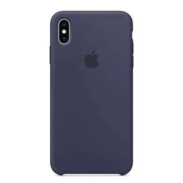 Original Schutzhülle für Apple MRWG2ZM/A für Apple iPhone Xs Max nachtblaue Silikonhülle