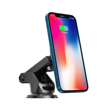 Uchwyt samochodowy A2 magnetyczny MagSafe z ładowarką 15W na kokpit/deskę Black