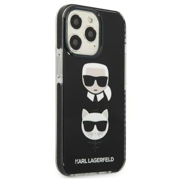 Etui ochronne na telefon Karl Lagerfeld KLHCP13LTPE2TK do Apple iPhone 13 Pro / 13 6,1" hardcase czarny/black Karl&Choupette Head