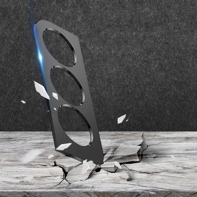 Metalowa osłonka ochronna na aparat obiektyw Alogy Metal Lens Cover do Galaxy S22 Plus Czarna