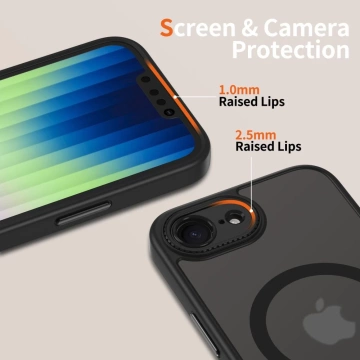Etui Tech-Protect MagCam MagSafe für iPhone 16e Mattschwarz