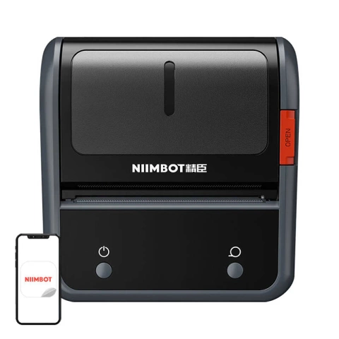 Niimbot B3S_P Bluetooth USB-C Thermo-Etikettendrucker Grau