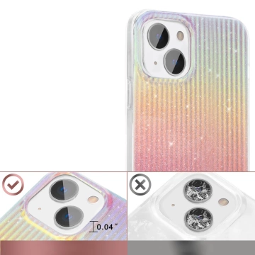 Kingxbar Travel Series Luxury Elegant Case für iPhone 13 Orange (Sunset)