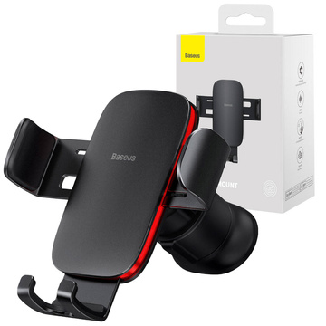 Uchwyt samochodowy do auta Baseus Metal Age II na telefon do kratki Czarny