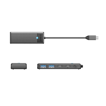 Hub USB-C Orico PAPW2AC-C3 4x Porty 100W PD 5Gbps Czarny