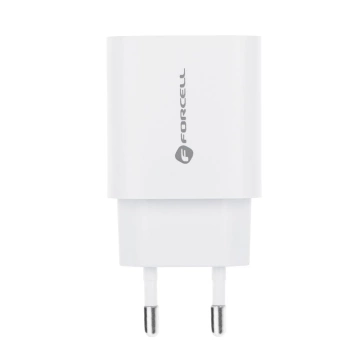 FORCELL F-ENERGY Wandladegerät Typ C USB A PD QC4.0 3A 30W Weiß