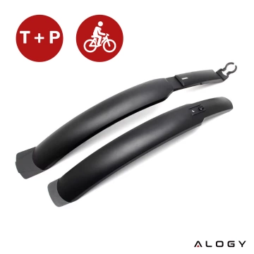 Plattform-Fahrradpedale für MTB-Fahrräder, Aluminium 9/16" Schwarzes Aluminium-Set [2 Stk.]