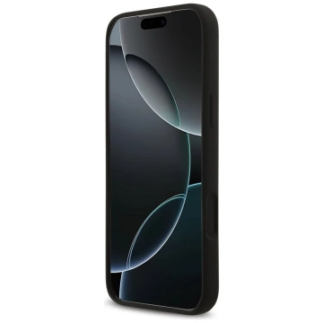 Etui Guess do iPhone 17 Pro Max Silicone Big 4G Script Black