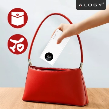 PowerBank Alogy TurboCharge 120W PD PowerDelivery Schnellladung 10000mAh 2x USB-A 1x USB-C Weiß